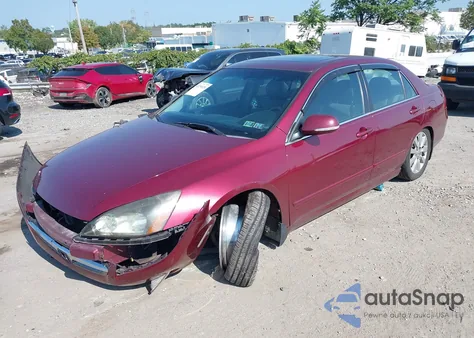 2006 Honda Accord Sdn Ex-L V6 из США, поврежденный, VIN 1HGCM66576A052799